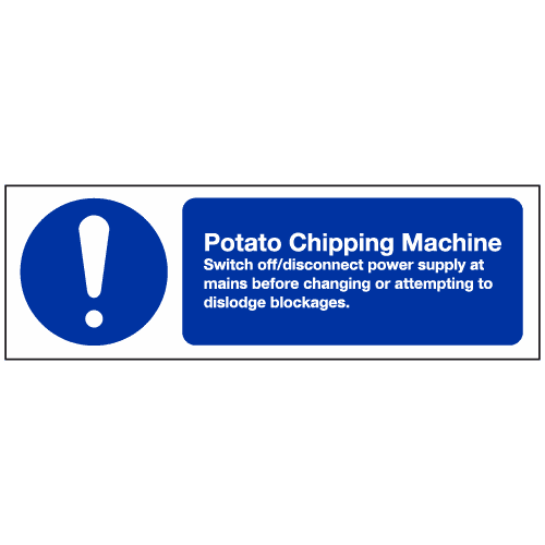 hc9a-med – Safety Sign Warehouse Potato Chipping machine hc9