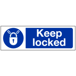 Keep locked sign - Ref: ms19