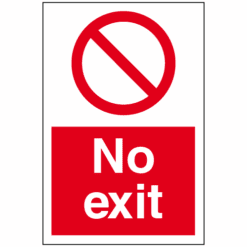 No exit sign - Ref: ps210