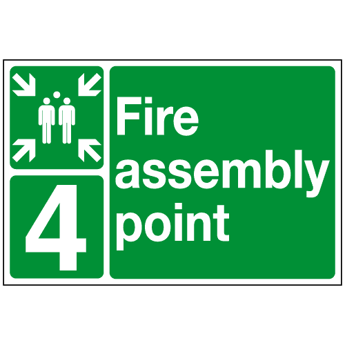 sc644s-4-med – Safety Sign Warehouse Fire assembly landscape - ident 4