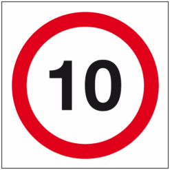 10 MPH speed sign - Ref: tc28