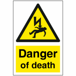 Danger of death sign - Ref: ws5