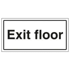 Exit floor sign - Ref: st57