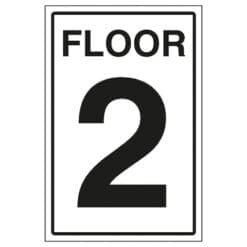 Floor Level 2 sign- Ref: st9
