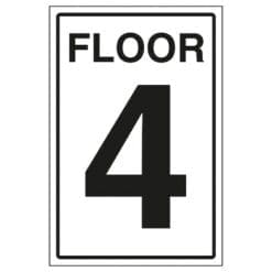 Floor Level 4 sign- Ref: st11