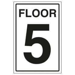 Floor Level 5 sign- Ref: st12