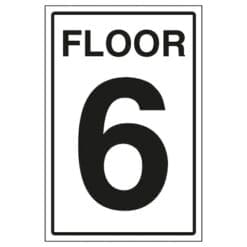 Floor Level 6 sign- Ref: st13