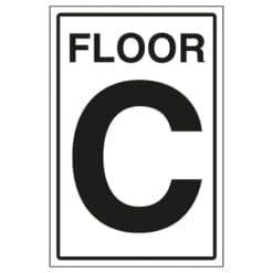 Floor Level C sign- Ref: st3