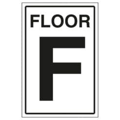 Floor Level F sign- Ref: st6