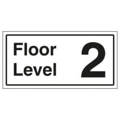 Floor Level 2 sign- Ref: st31