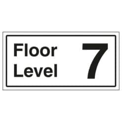 Floor Level 7 sign- Ref: st36
