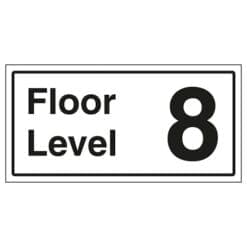 Floor Level 8 sign- Ref: st37