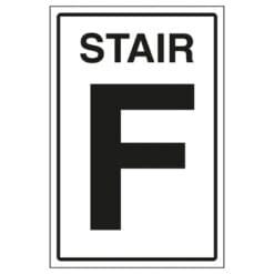 Stair Level F sign- Ref: st27