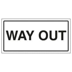 Way Out sign- Ref: st50