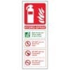 Hydro Spray fire extinguisher sign - Ref: fe5