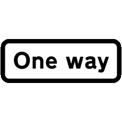 One-way traffic. Diag 607