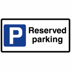 Reserved Parking sign - Ref: cp29