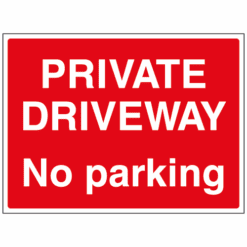 Private Driveway No Parking sign - Ref: cp44