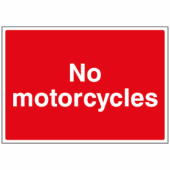 No Motorcycles sign - Ref: cp48