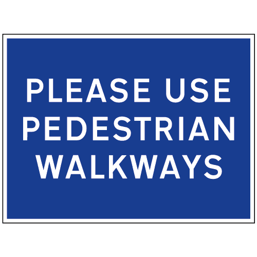 tc76d-med – Safety Sign Warehouse Please Use Pedestrian Walkways