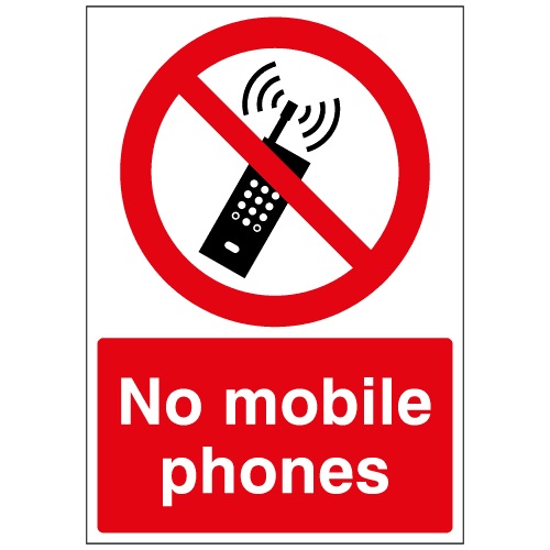 NOMOBILE-med – Safety Sign Warehouse