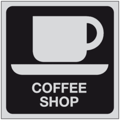 Coffee Shop Symbol sign - Ref: gs14a
