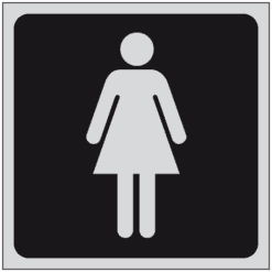Female Toilet sign - Ref: gs3a