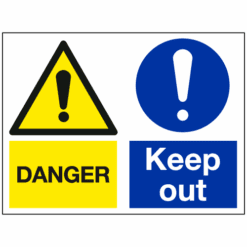 Danger Keep Out sign - Ref: mp53u