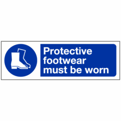 Protective footwear must be worn sign - Ref: ms21