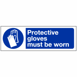 Protective gloves must be worn sign - Ref: ms37