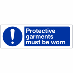 Protective garments must be worn sign - Ref: ms5