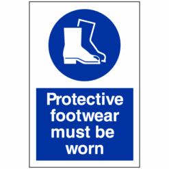 Protective footwear must be worn sign - Ref: ms89