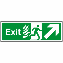 NHS Exit arrow UP RIGHT- Ref: nhs17