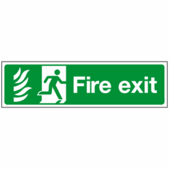 NHS Fire Exit running man right - Ref: nhs45