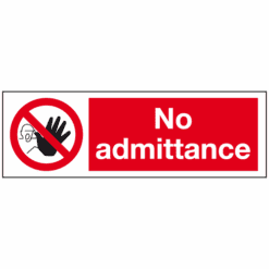 No admittance sign - Ref: ps154
