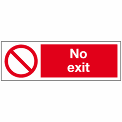No exit sign - Ref: ps162