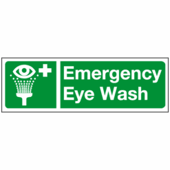 Emergency eyewash sign - Ref: sc491