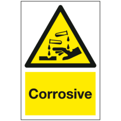 Corrosive sign - Ref: wm15