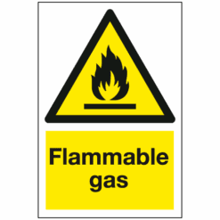 Flammable gas sign - Ref: wm1