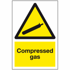 Compressed gas sign - Ref: wm25