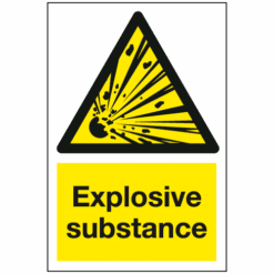 Explosive substance sign - Ref: wm29