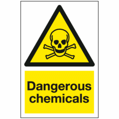 Dangerous chemicals sign - Ref: wm35