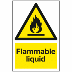 Flammable liquid sign - Ref: wm3