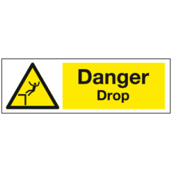 Danger drop sign - Ref: ws63