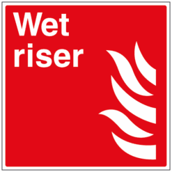Wet Riser sign - Ref: s111