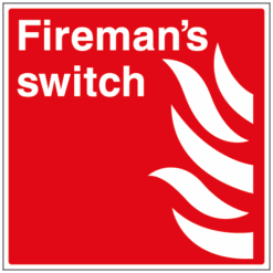 Firemans Switch sign - Ref: s233
