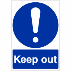 Keep Out sign - Ref: m22