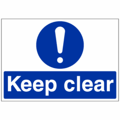 Keep clear sign - Ref: m27