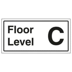 Floor Level C sign- Ref: st41