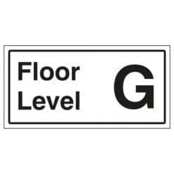 Floor Level G sign- Ref: st45
